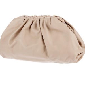 Bottega Veneta large clutch nude beige neutral color like NEW